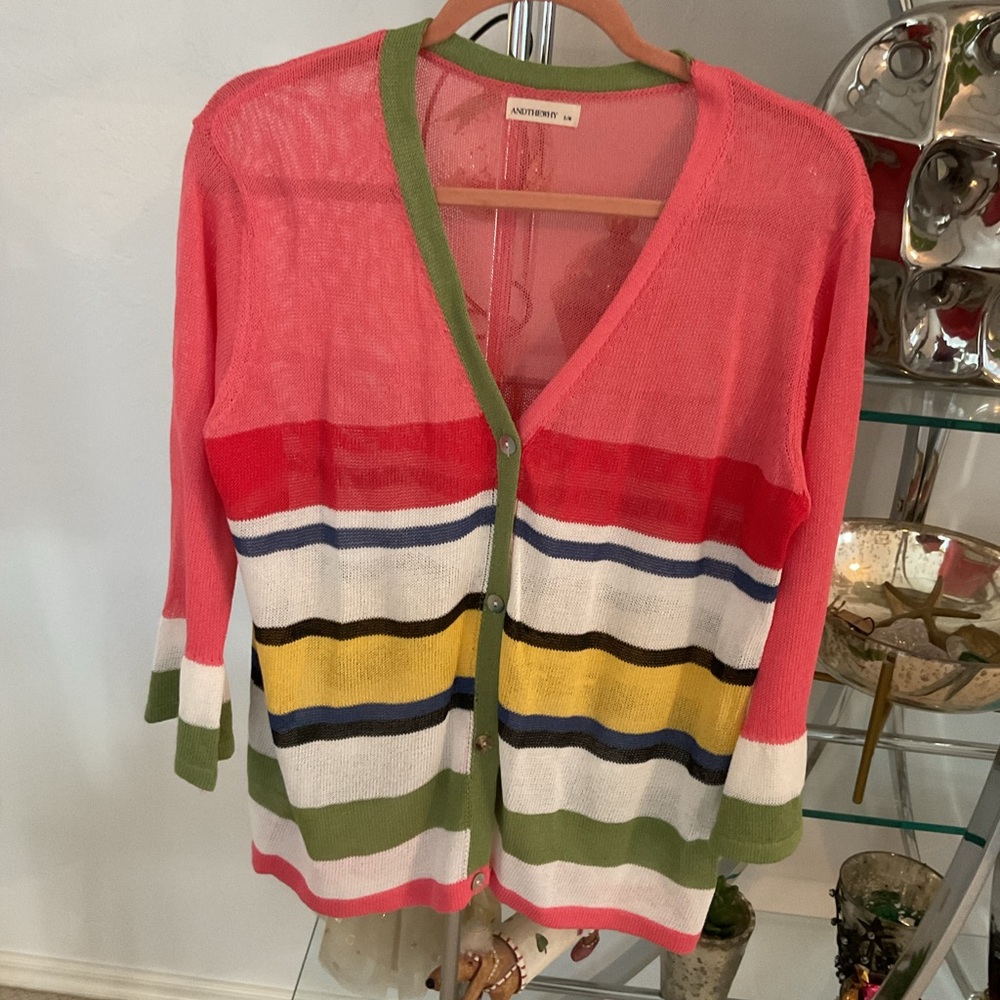 ANDTHEWHY Pink Knit Top S/M